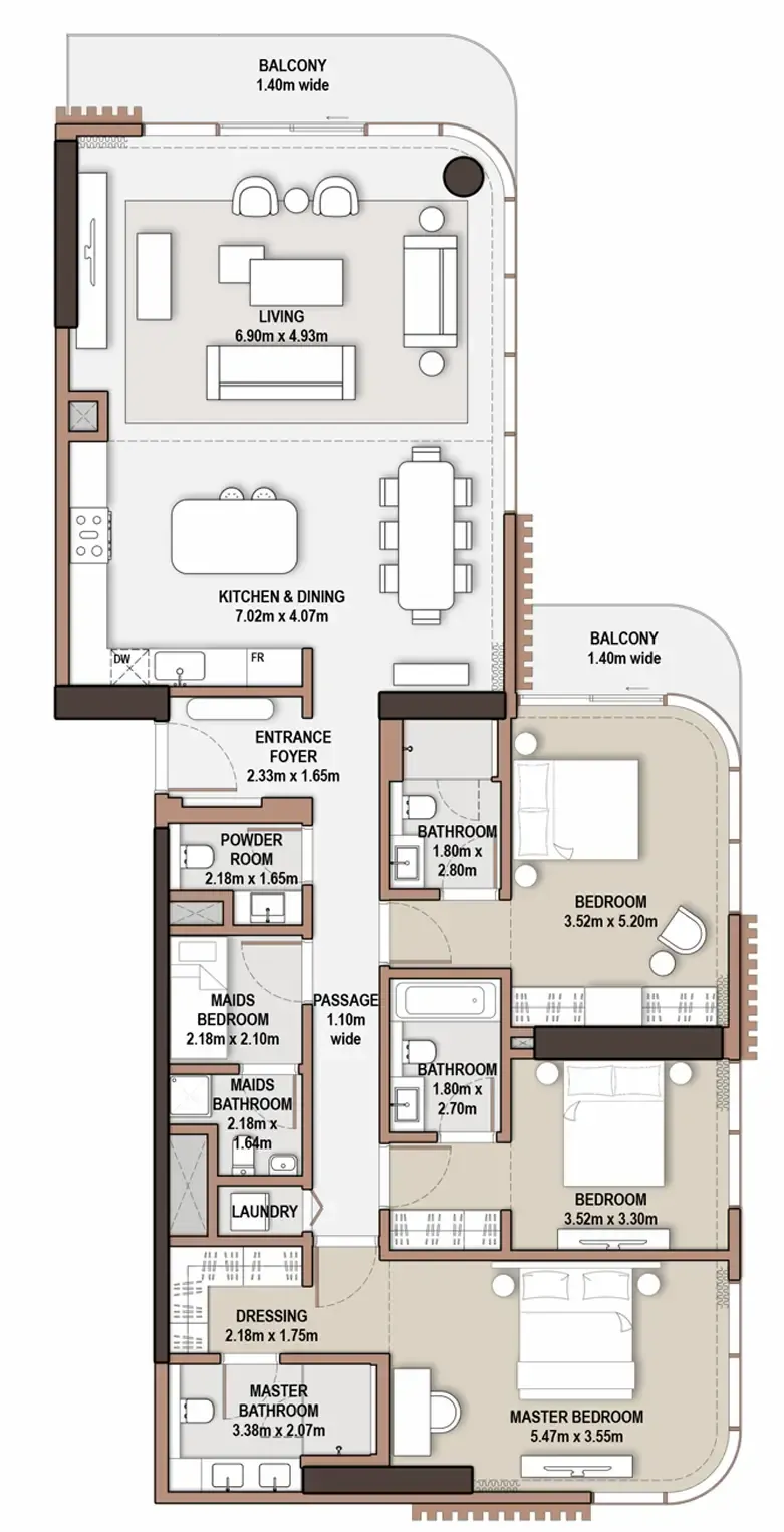 Meraas The Edit at d3 floor plan