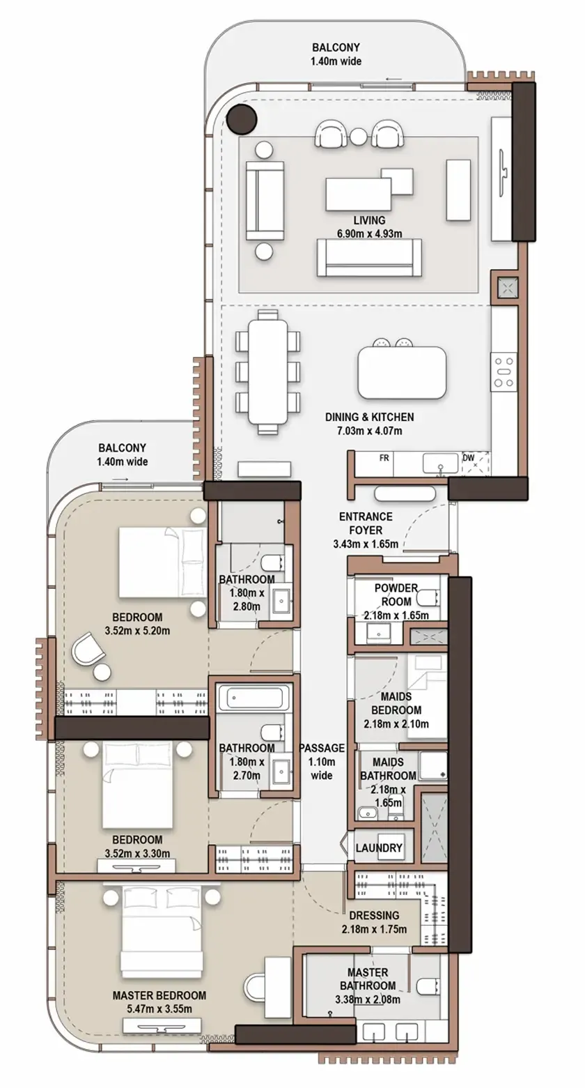 Meraas The Edit at d3 floor plan