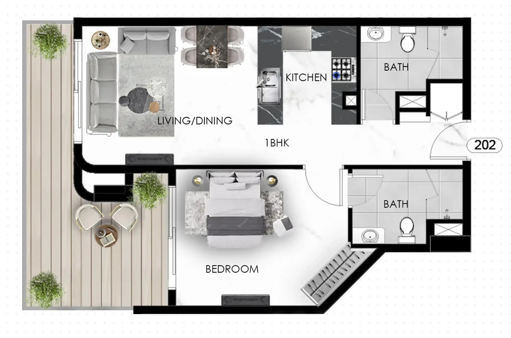 OKSA Developer The Eighty Three floor plan