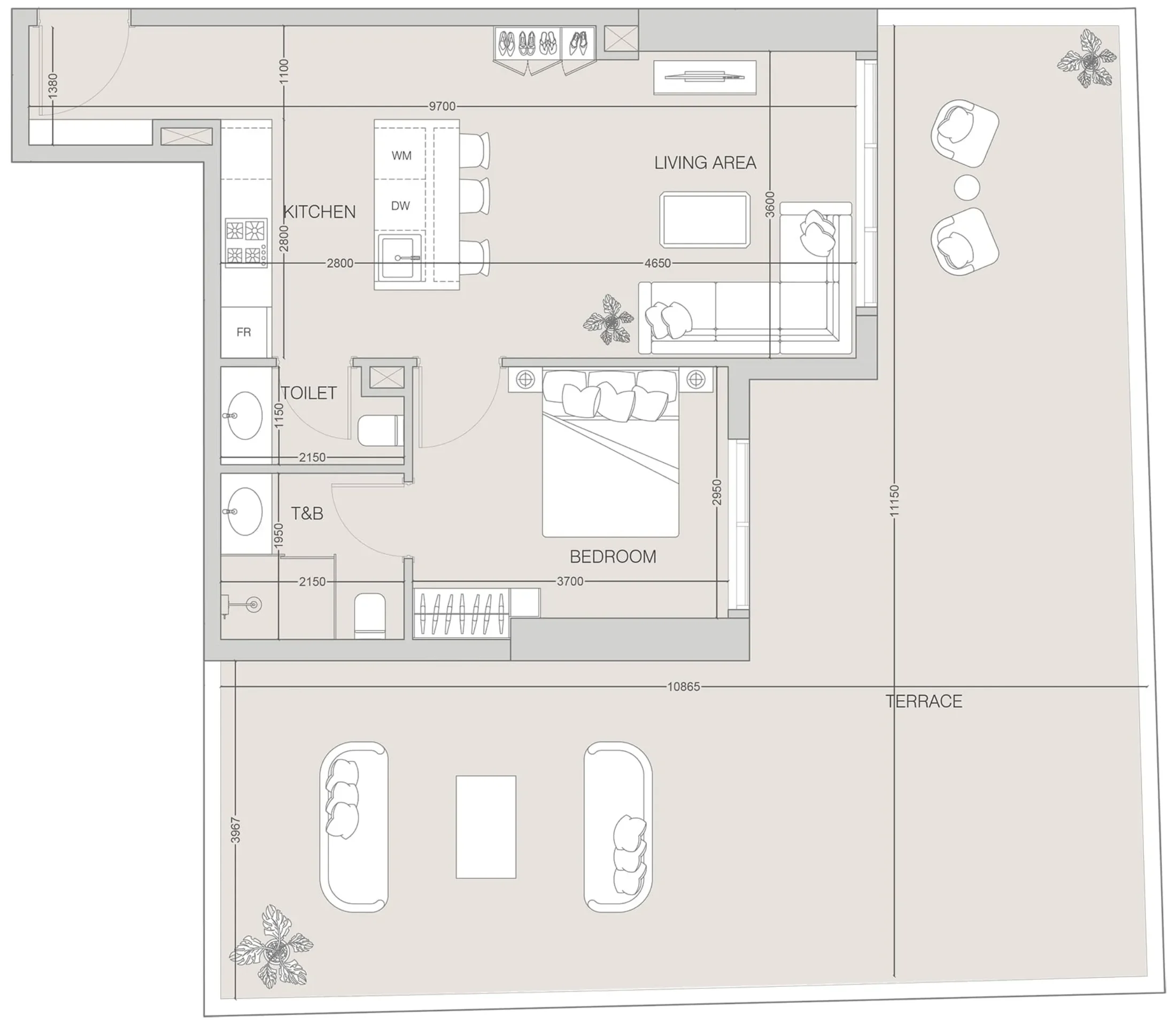 Object 1 The F1FTH Tower floor plan