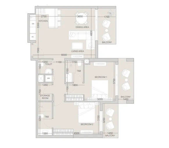 Object 1 The F1FTH Tower floor plan