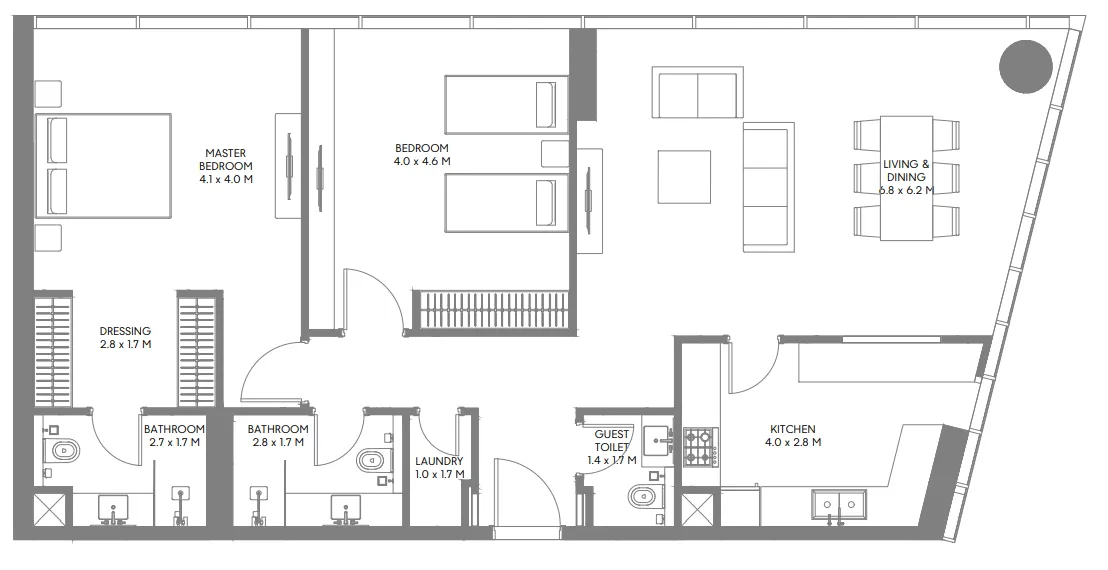 Arada The Gate 3 and 4 floor plan