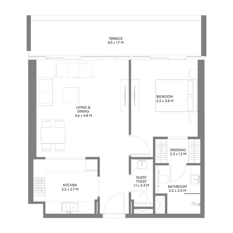 Arada The Gate 5 floor plan