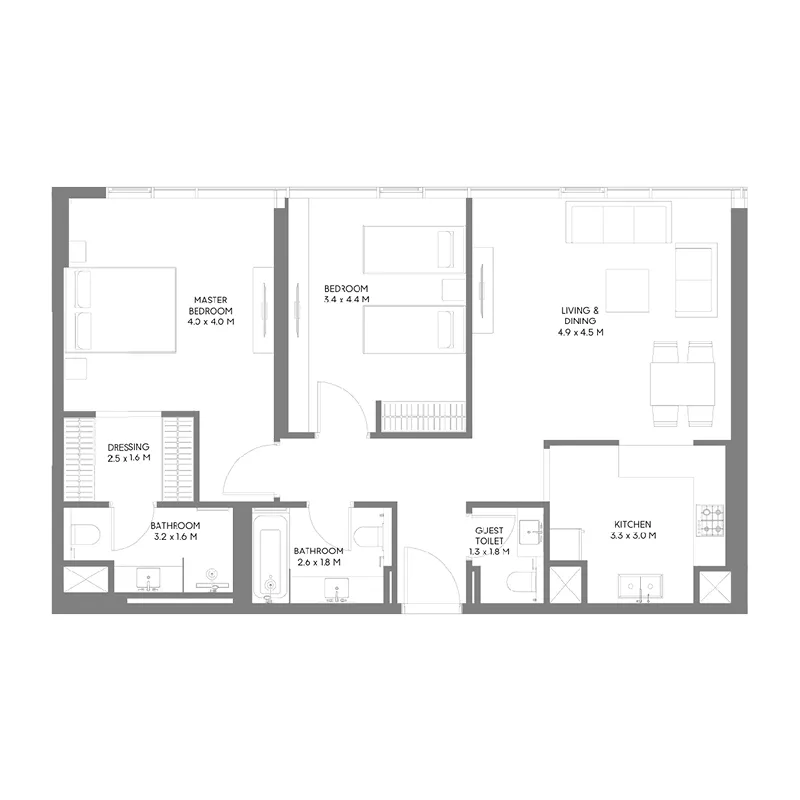 Arada The Gate 5 floor plan
