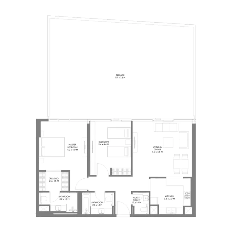 Arada The Gate 5 floor plan