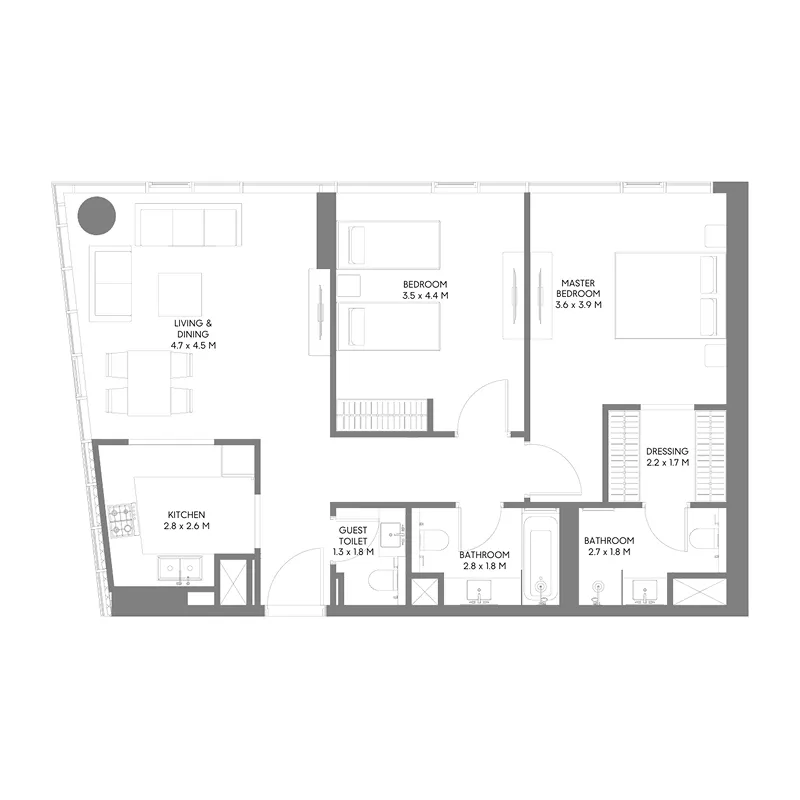 Arada The Gate 5 floor plan