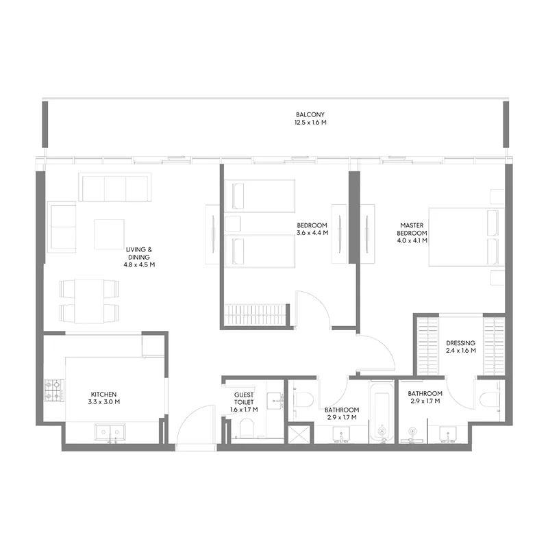 Arada The Gate 5 floor plan