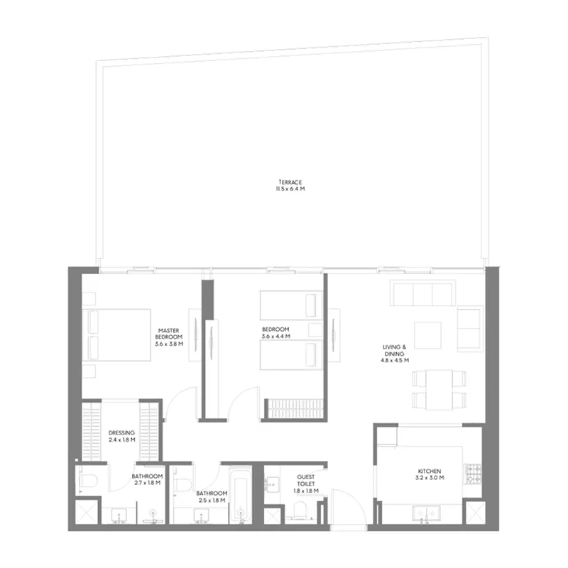 Arada The Gate 5 floor plan