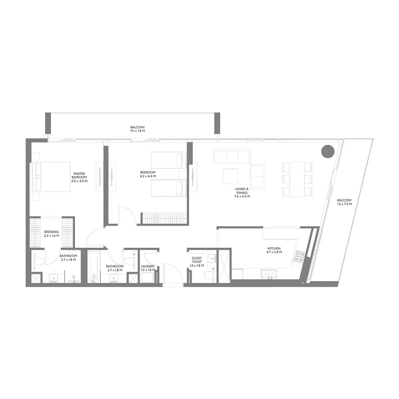 Arada The Gate 5 floor plan