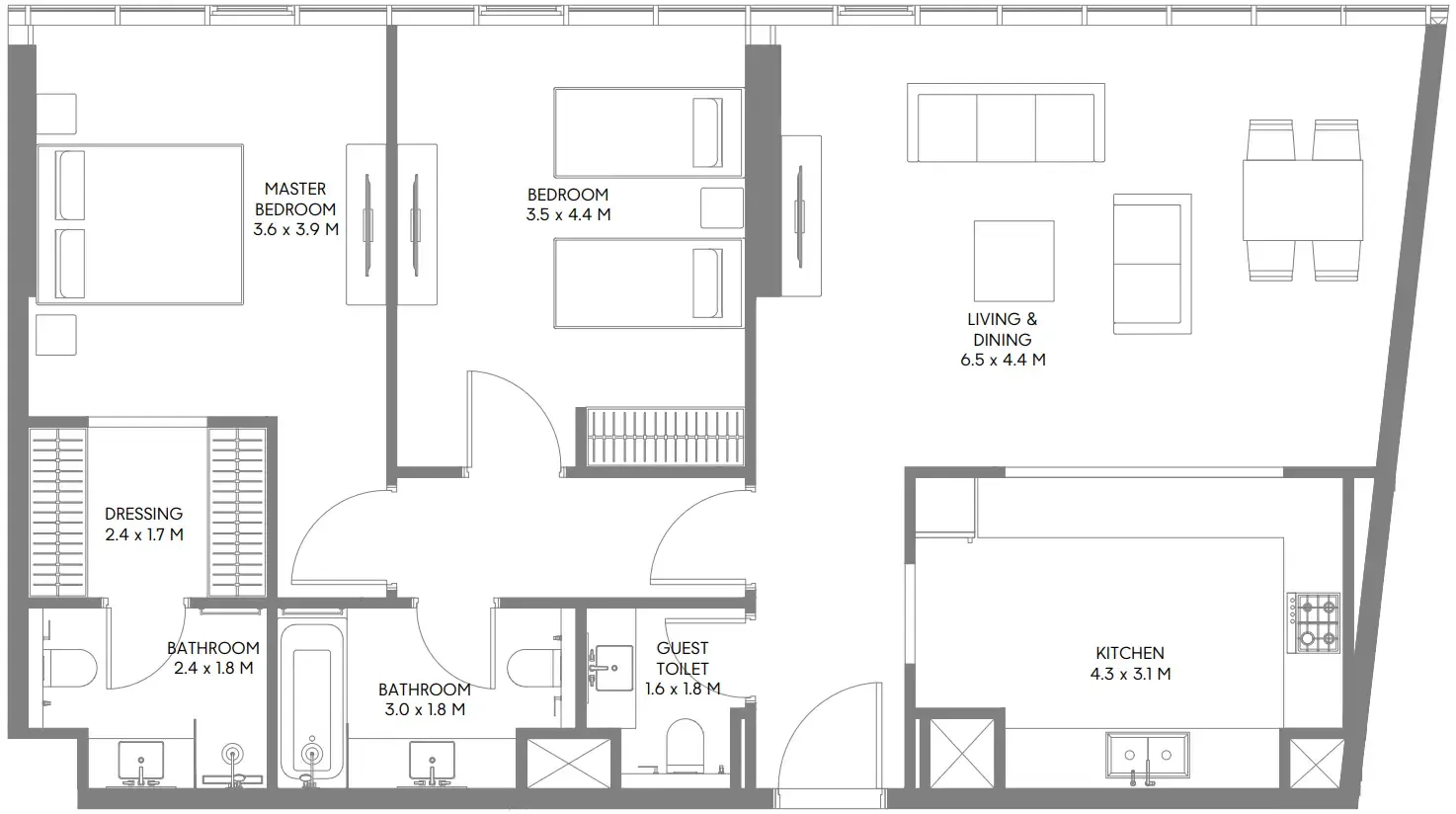 Arada The Gate 5 floor plan