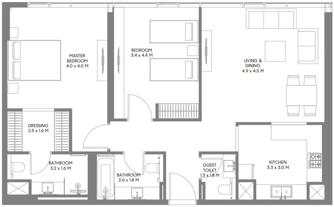 Arada The Gate 5 floor plan