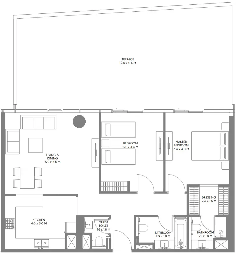 Arada The Gate 5 floor plan
