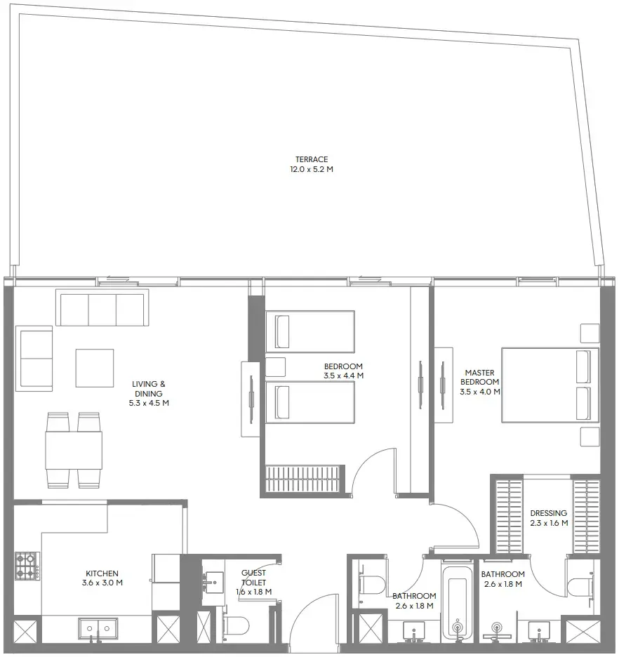 Arada The Gate 5 floor plan