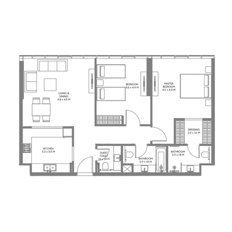 Arada The Gate 5 floor plan