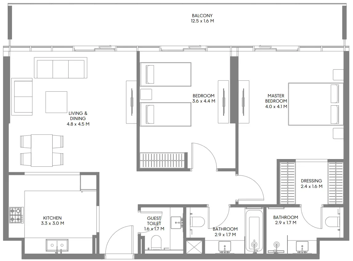 Arada The Gate 5 floor plan