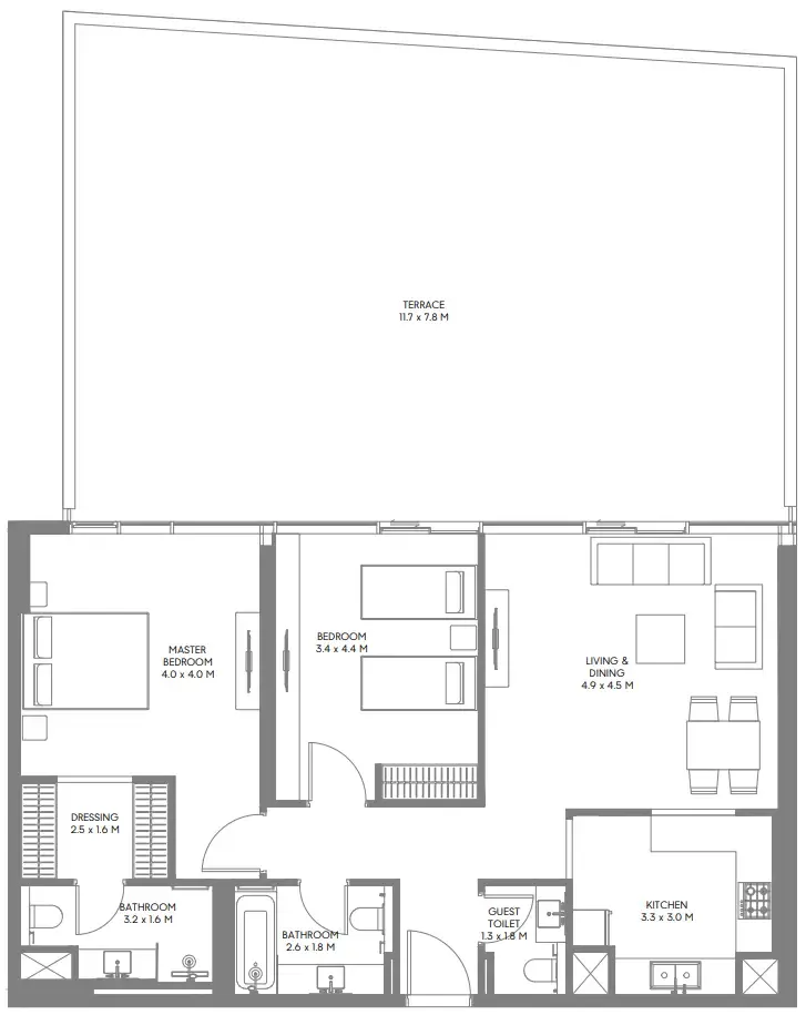 Arada The Gate 5 floor plan