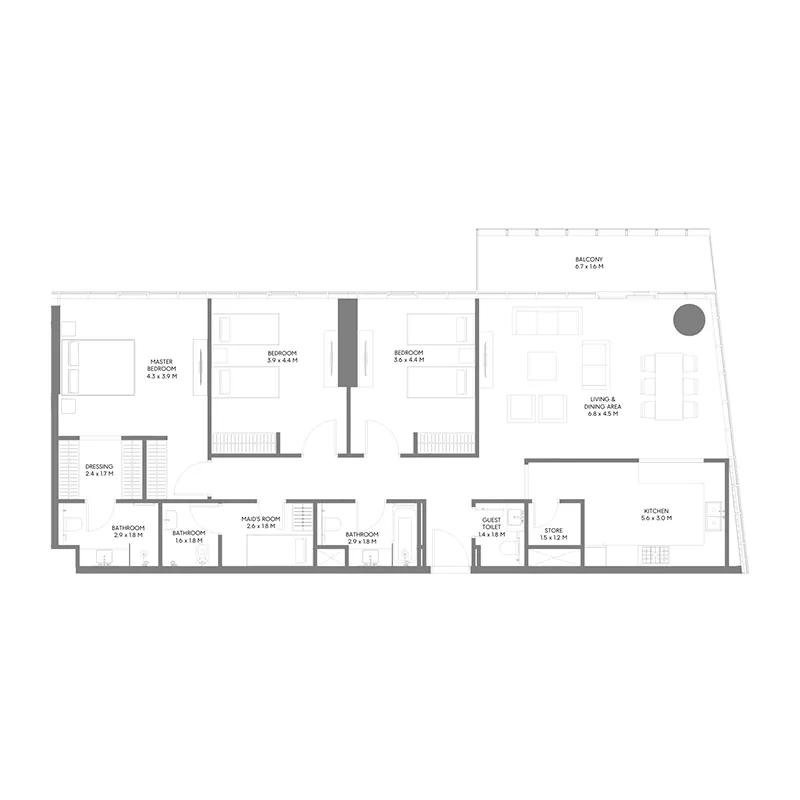 Arada The Gate 5 floor plan