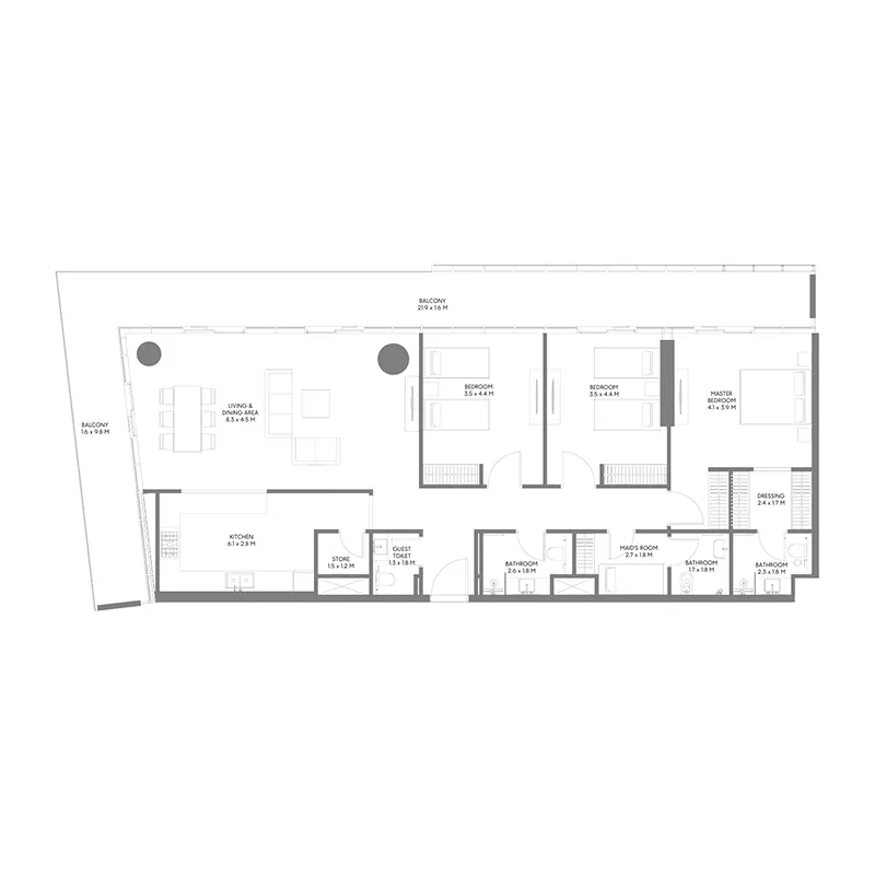Arada The Gate 5 floor plan
