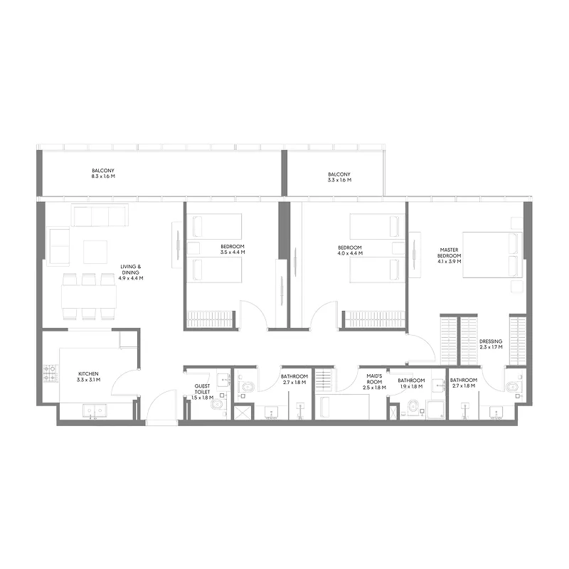 Arada The Gate 5 floor plan