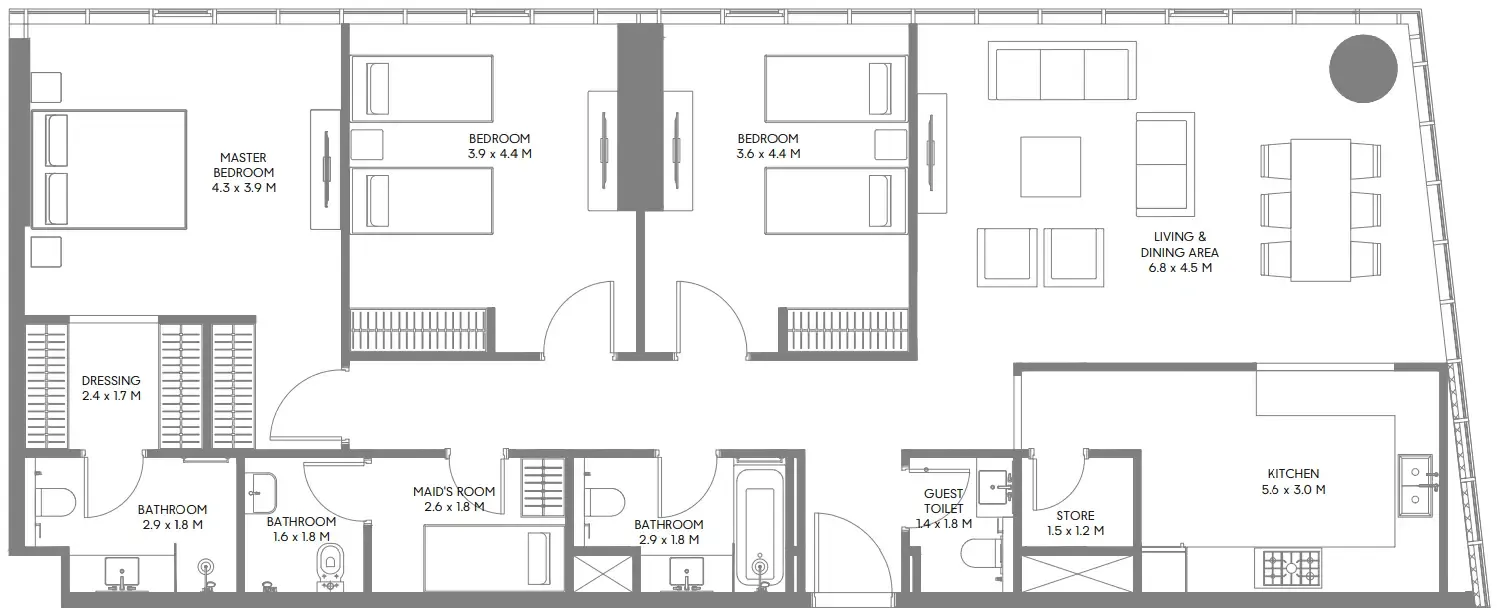 Arada The Gate 5 floor plan
