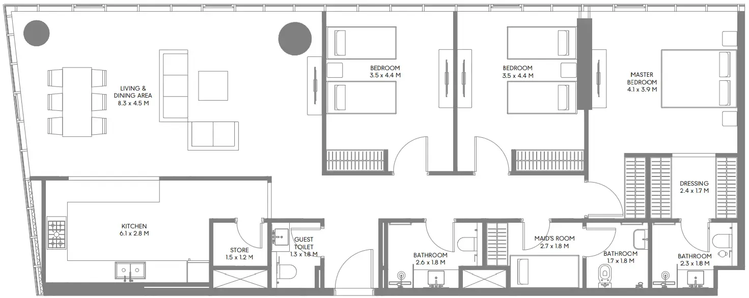 Arada The Gate 5 floor plan