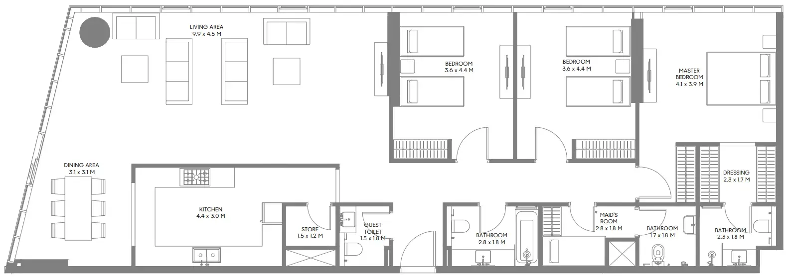 Arada The Gate 5 floor plan