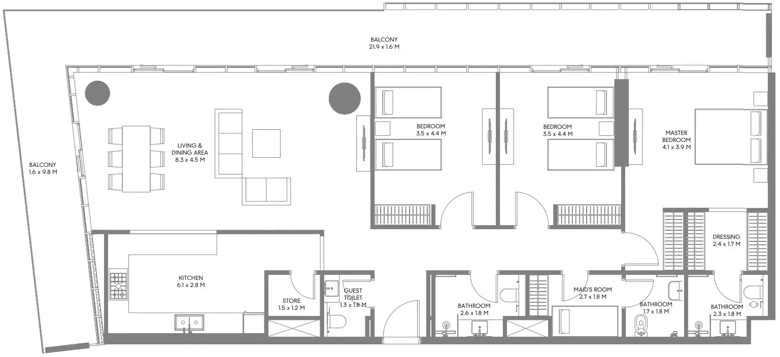 Arada The Gate 5 floor plan