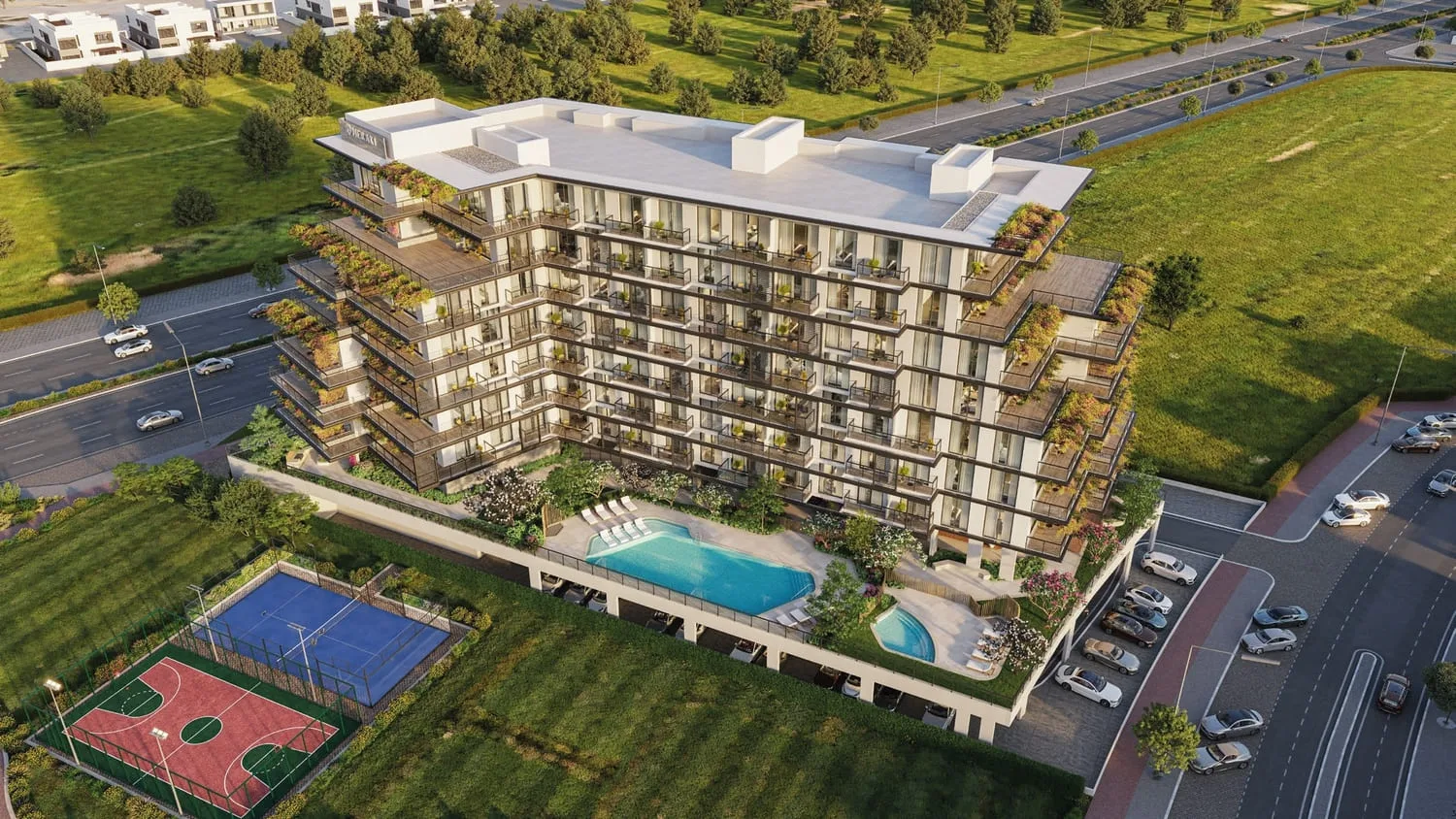 Exterior at The Haven 3 in Majan Dubai