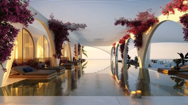 Exterior at The Heart of Europe - Marbella Resort Hotel, Vignette Collection in World of Islands Dubai