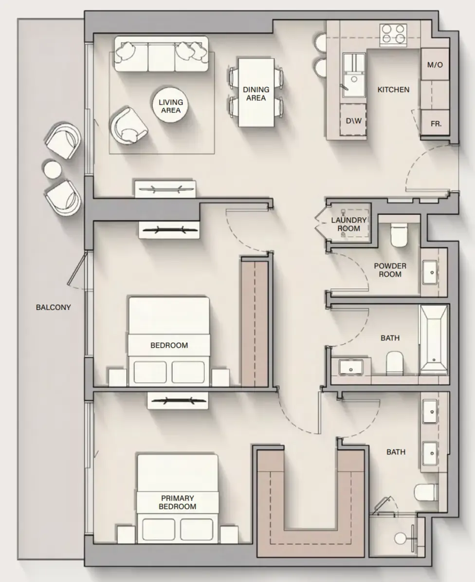 Ellington The Hillgate floor plan