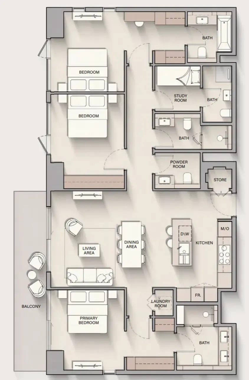 Ellington The Hillgate floor plan