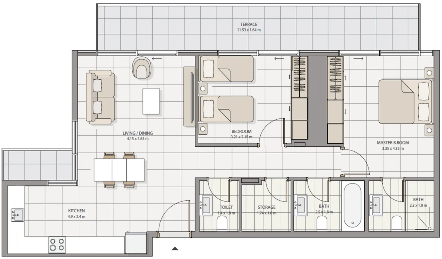 Advanced Properties The Icon Tower floor plan