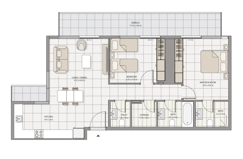 Advanced Properties The Icon Tower floor plan