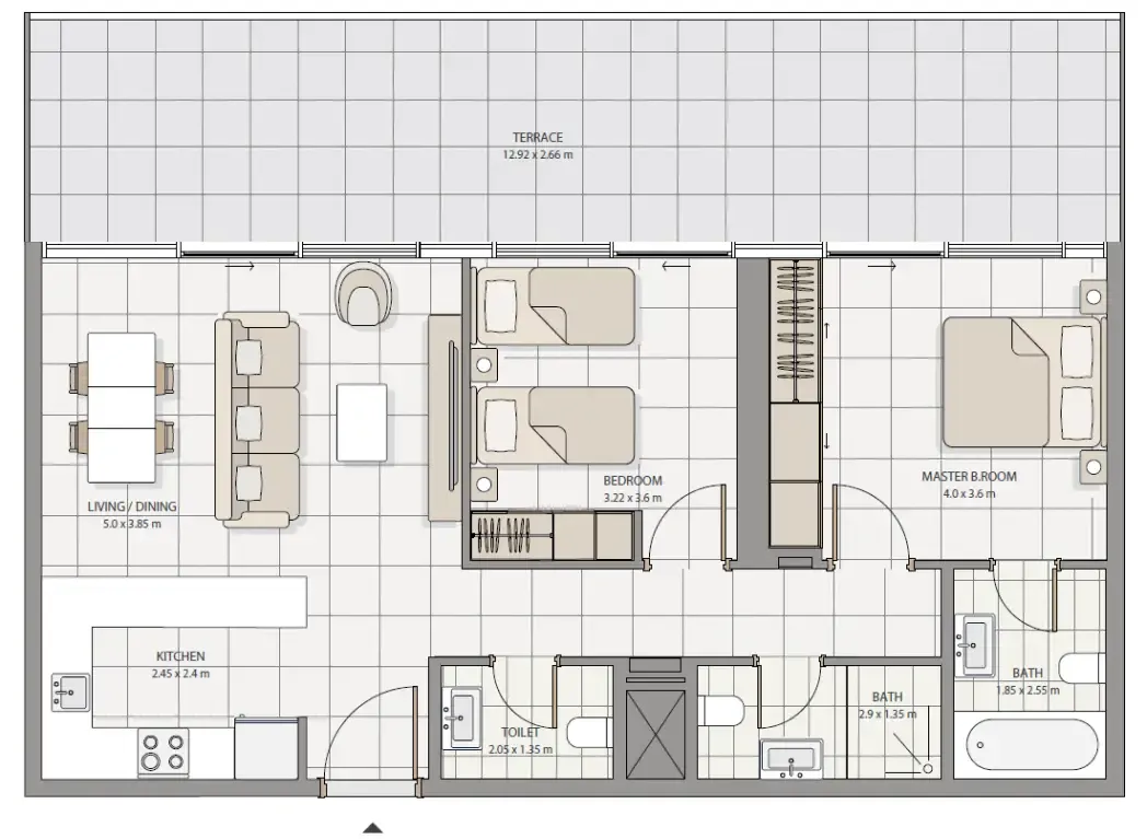 Advanced Properties The Icon Tower floor plan