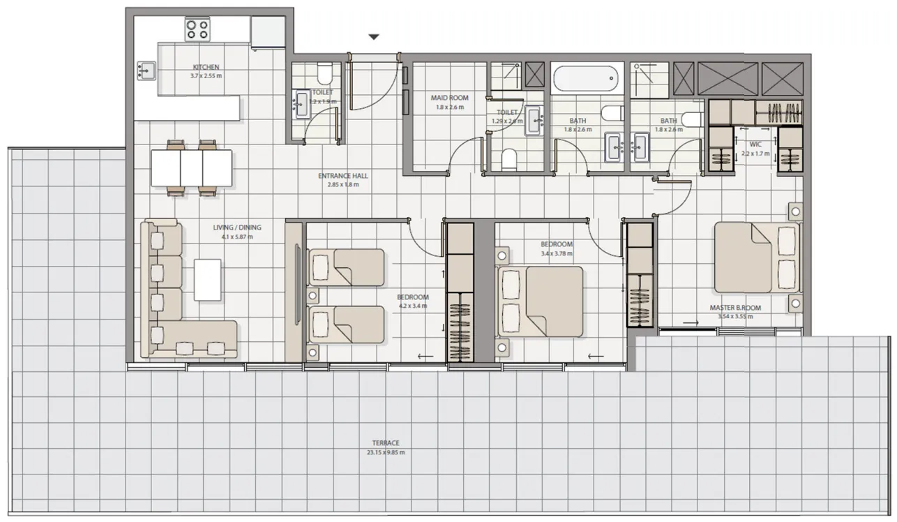 Advanced Properties The Icon Tower floor plan