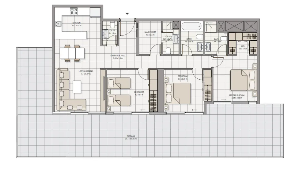 Advanced Properties The Icon Tower floor plan