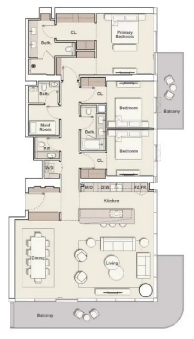 Ellington The Meriva Collection floor plan