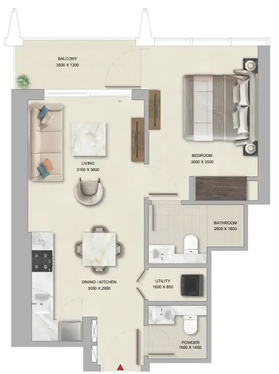 Sobha The Pinnacle at Sobha Central floor plan