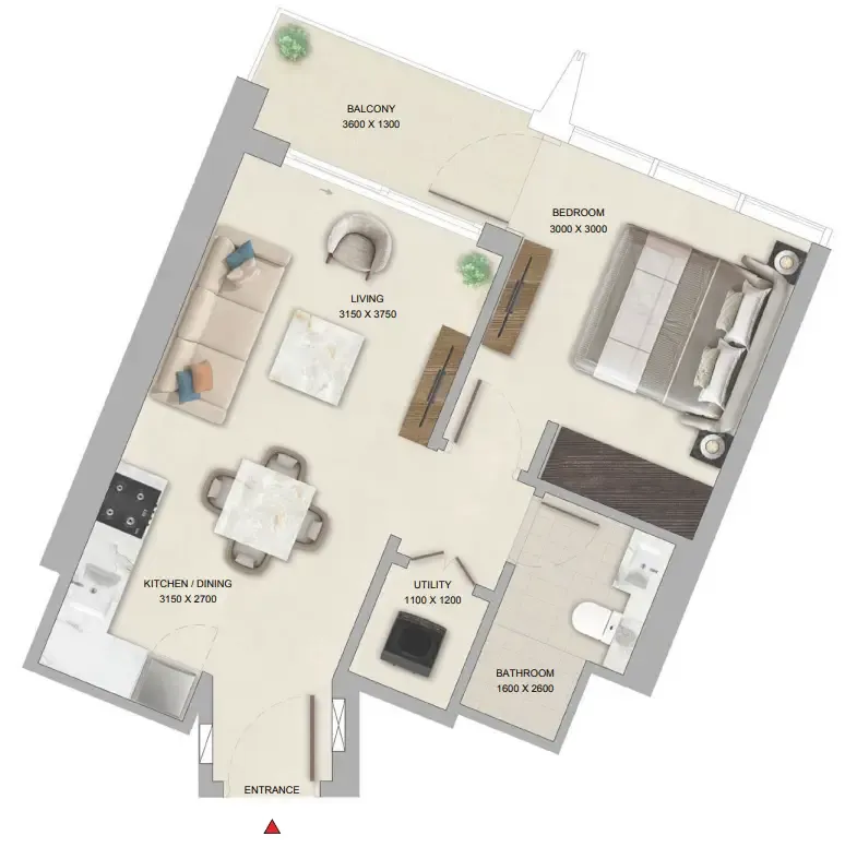 Sobha The Pinnacle at Sobha Central floor plan
