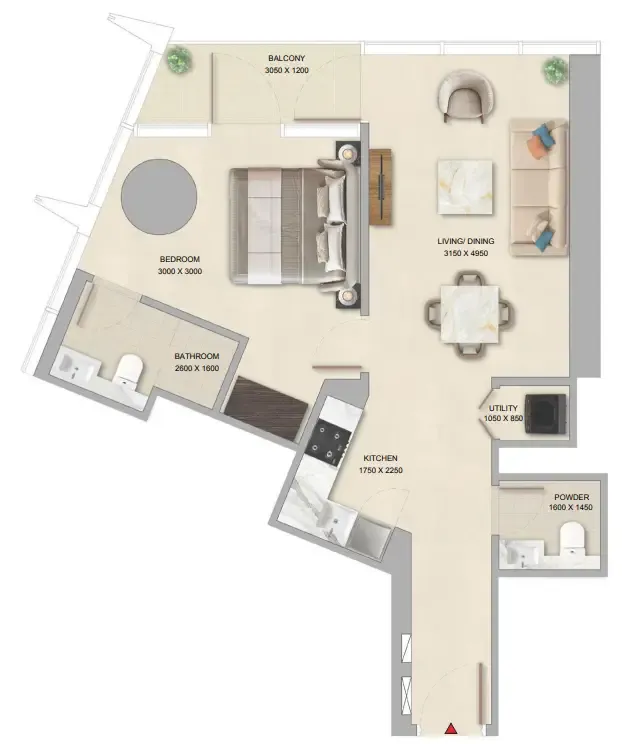 Sobha The Pinnacle at Sobha Central floor plan