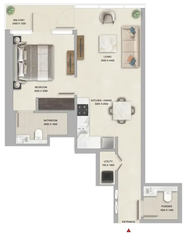 Sobha The Pinnacle at Sobha Central floor plan