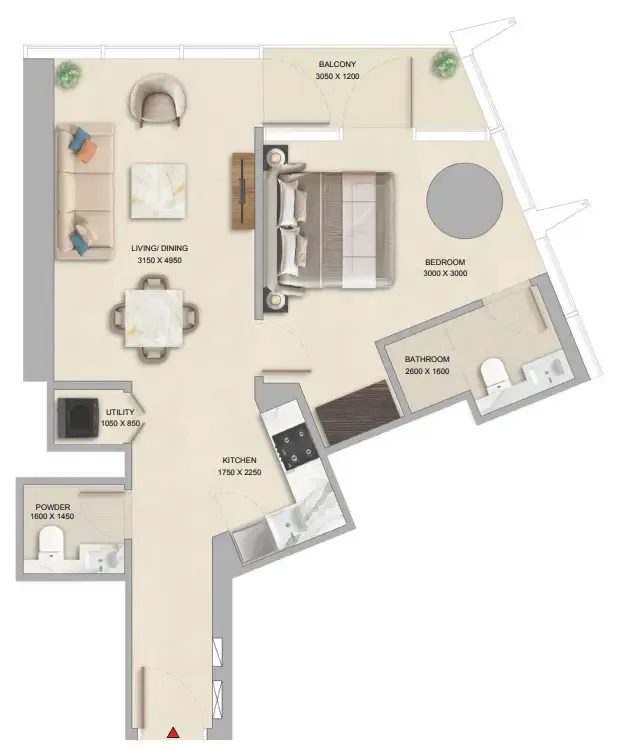 Sobha The Pinnacle at Sobha Central floor plan