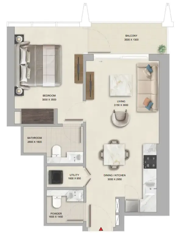 Sobha The Pinnacle at Sobha Central floor plan