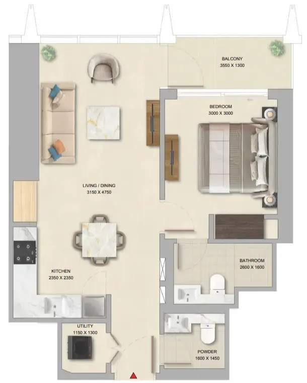 Sobha The Pinnacle at Sobha Central floor plan