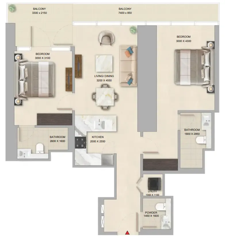 Sobha The Pinnacle at Sobha Central floor plan
