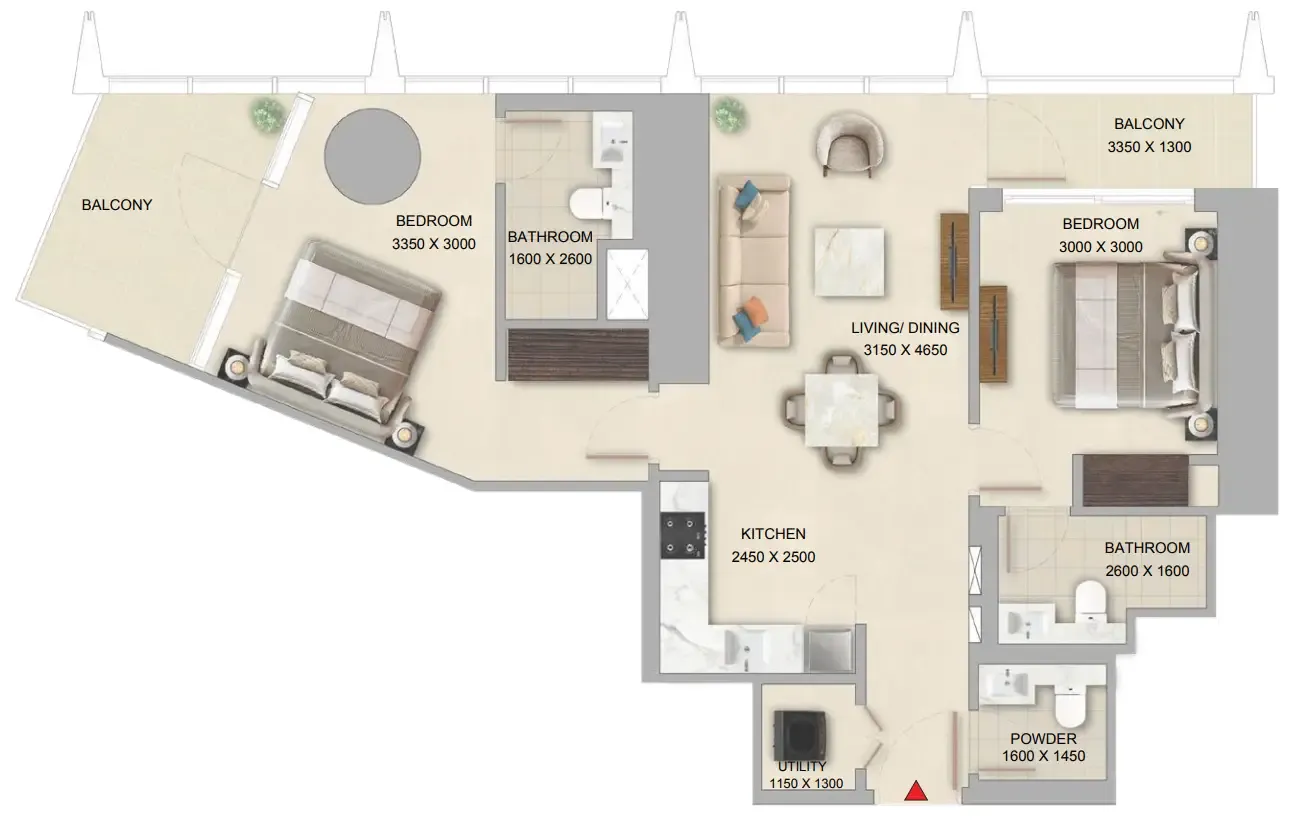 Sobha The Pinnacle at Sobha Central floor plan
