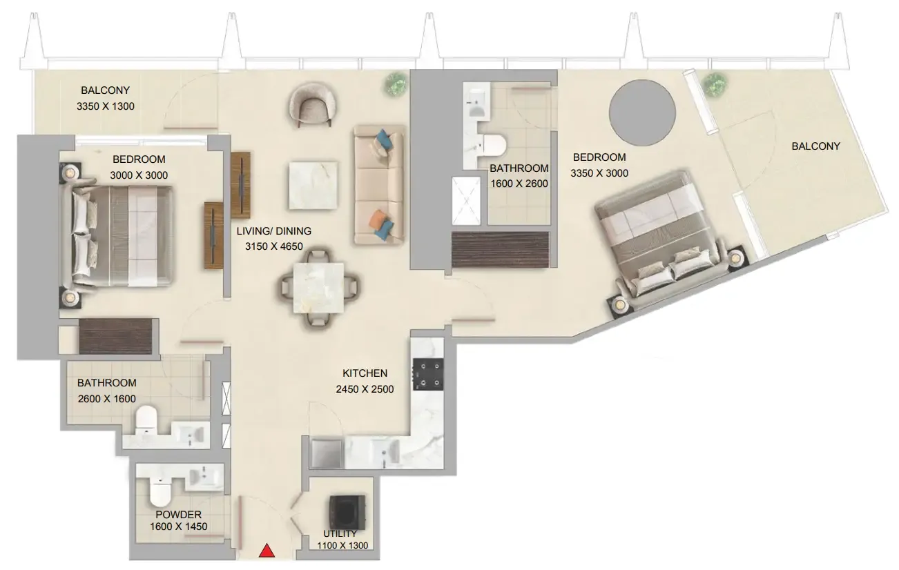 Sobha The Pinnacle at Sobha Central floor plan