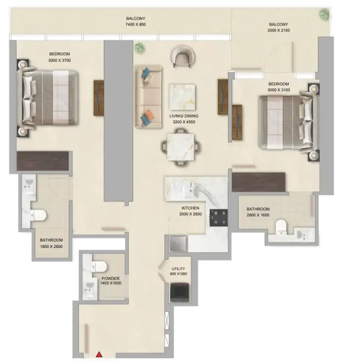 Sobha The Pinnacle at Sobha Central floor plan