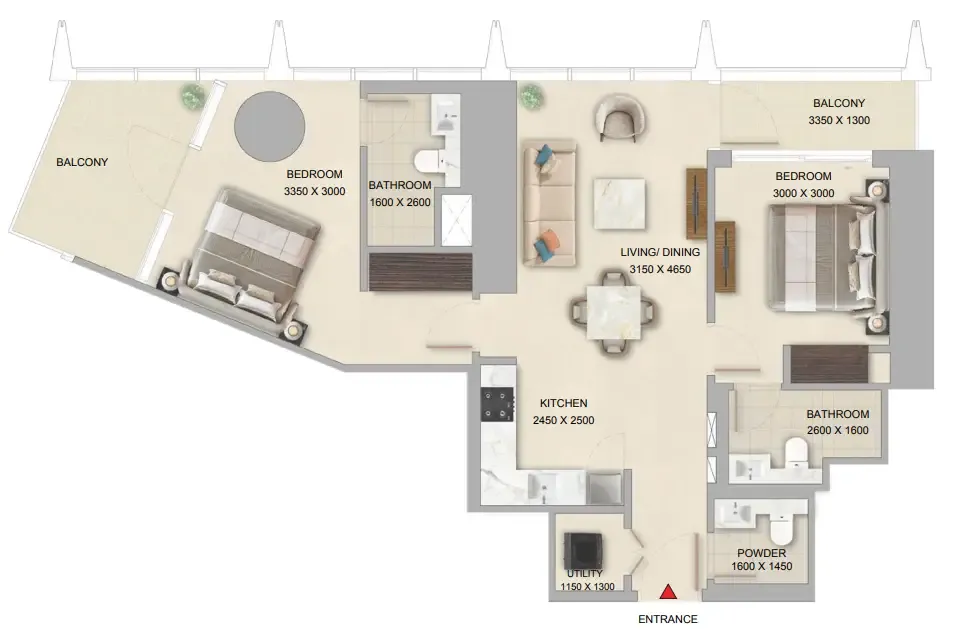 Sobha The Pinnacle at Sobha Central floor plan