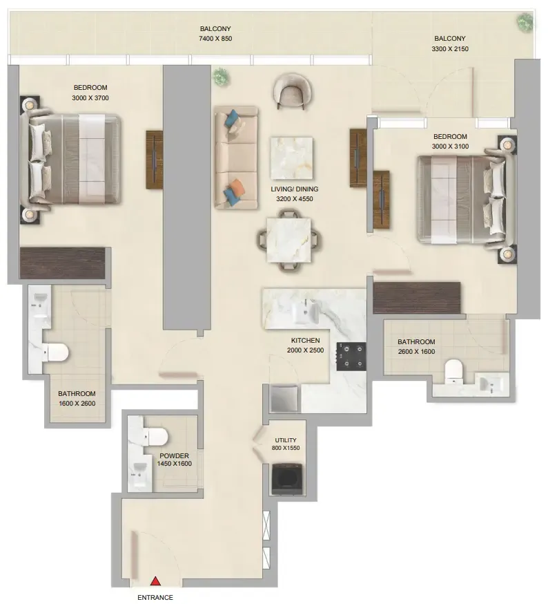Sobha The Pinnacle at Sobha Central floor plan